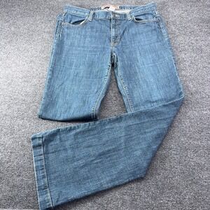 Gap Long and Lean Flare Jeans Womens 12 Long Medium Wash Denim Blue